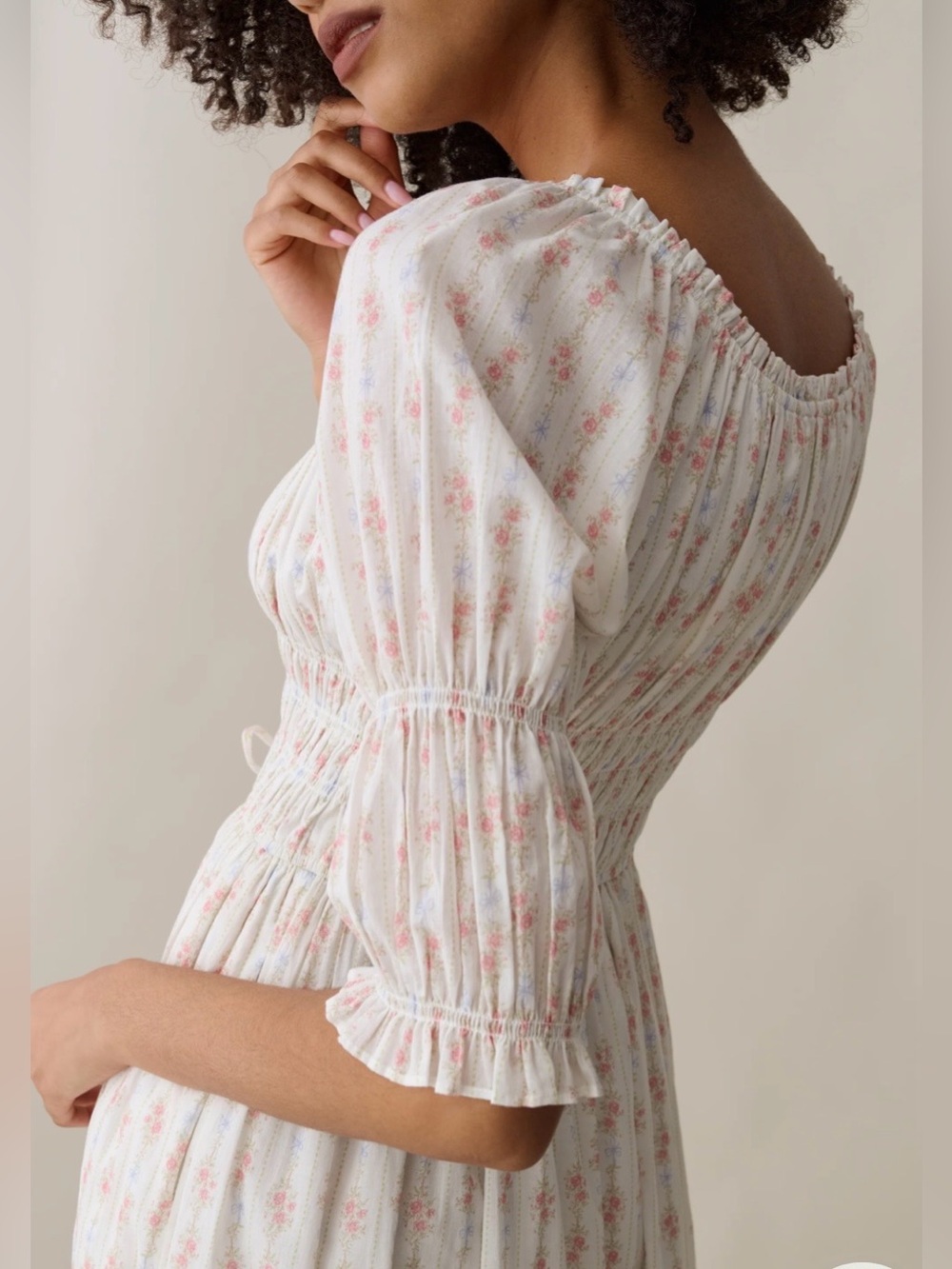 Sorella Marguerite Cotton Midi Dress Large NWT Former LoveShackFancy Designer - Picture 3 of 5